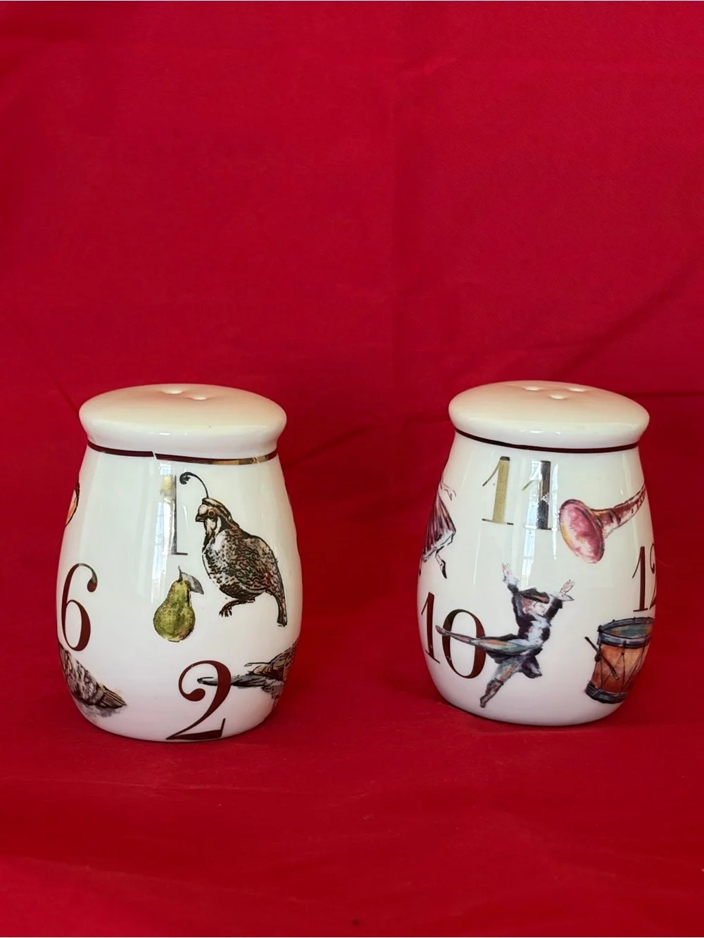 Better Homes & Gardens 12 Days of Christmas Salt & Pepper Shakers – 3”